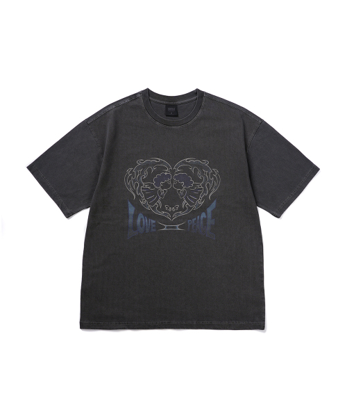 GAKKAI UNIONS(ガッカイユニオンズ)の「ピースピグメント 半袖Tシャツ チャコール(Tシャツ/カットソー・メンズ・その他・MEDIUM/LARGE)」の2枚目の写真