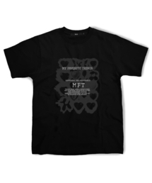 グレー フェイバリット シングス Tシャツ ブラック