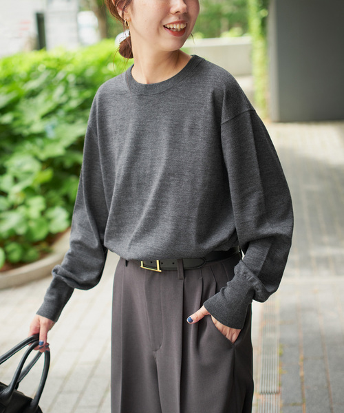 WEB限定 / 追加2》18G クルーネックプルオーバー（ニット/セーター