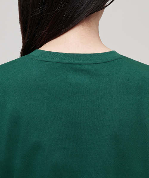 MUSINSA STANDARD WOMAN（ムシンサスタンダードウーマン）の「ウィメンズベーシッククルーネックTシャツ[グリーン]（Tシャツ/カットソー・レディース・その他・SMALL/X-SMALL）」の4枚目の写真
