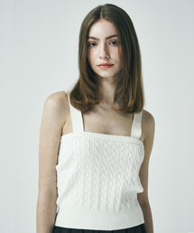 SALT AND CHOCOLATE（ソルトアンドチョコレート）の「Cable knit top ivory 4W2316003（Tシャツ/カットソー）」