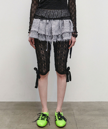 TYPESERVICE（タイプサービス）の「Lace Strap Leggings [Black]（その他パンツ）」