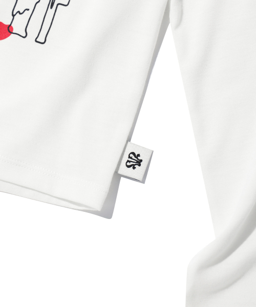 YOUHEE(ユヒ)の「YOUHEE GRAPHIC LONG SLEEVE WHITE(Tシャツ/カットソー・レディース・その他・FREE)」の6枚目の写真