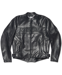 NOMANUAL（NOMANUAL）の「MOTO LEATHER JACKET - BLACK（ライダースジャケット）」