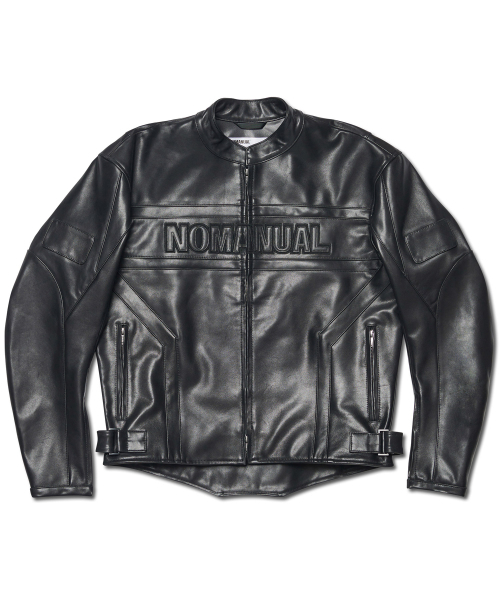セール】MOTO LEATHER JACKET - BLACK（ライダースジャケット