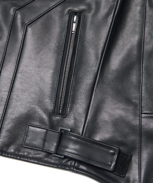NOMANUAL(NOMANUAL)の「MOTO LEATHER JACKET - BLACK(ライダースジャケット・レディース・その他・MEDIUM/LARGE)」の6枚目の写真