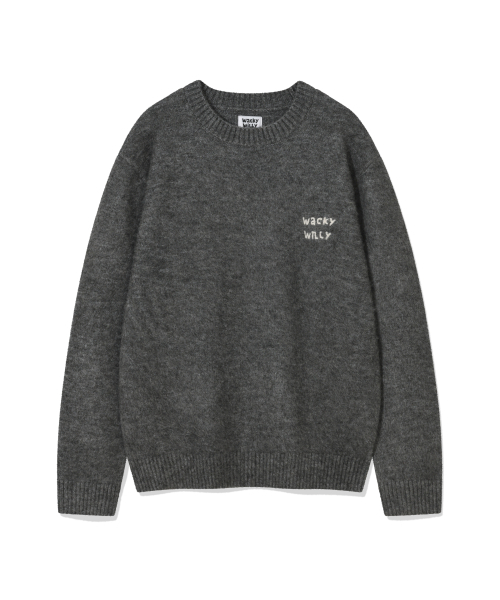 Wacky WiLLy（ワッキーウィリー）の「ヘアリープルオーバーニットグレー（ニット/セーター・レディース・その他・SMALL/MEDIUM/LARGE/X-LARGE）」の2枚目の写真