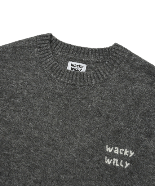 Wacky WiLLy（ワッキーウィリー）の「ヘアリープルオーバーニットグレー（ニット/セーター・レディース・その他・SMALL/MEDIUM/LARGE/X-LARGE）」の4枚目の写真