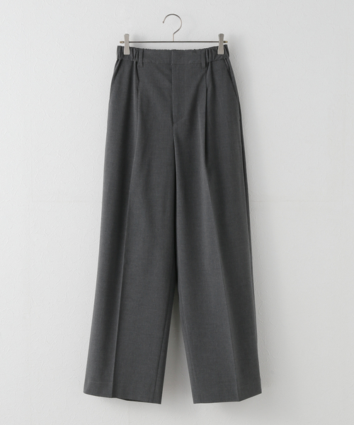 U by SPICK&SPAN(ユーバイスピックアンドスパン)の「《追加4》2WAYトロタックイージーワイド(スラックス・レディース・ネイビー/チャコールグレー・38/36)」の4枚目の写真