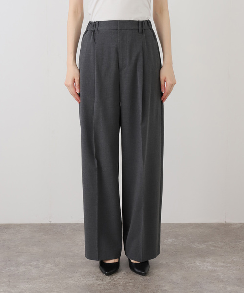 U by SPICK&SPAN(ユーバイスピックアンドスパン)の「《追加4》2WAYトロタックイージーワイド(スラックス・レディース・ネイビー/チャコールグレー・38/36)」の13枚目の写真
