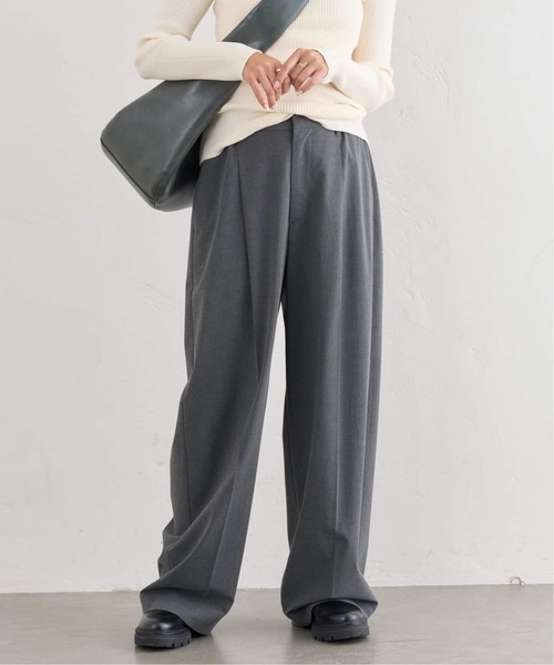 U by SPICK&SPAN(ユーバイスピックアンドスパン)の「《追加4》2WAYトロタックイージーワイド(スラックス・レディース・ネイビー/チャコールグレー・38/36)」の17枚目の写真
