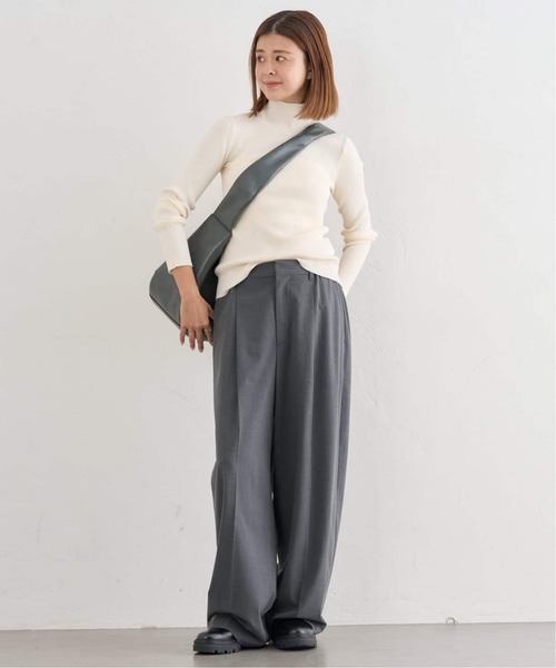 U by SPICK&SPAN(ユーバイスピックアンドスパン)の「《追加4》2WAYトロタックイージーワイド(スラックス・レディース・ネイビー/チャコールグレー・38/36)」の19枚目の写真