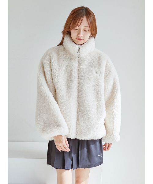 SNIDEL(スナイデル)の「【SNIDEL×PUMA】エコファーブルゾン(ブルゾン・レディース・ホワイト・S)」の14枚目の写真