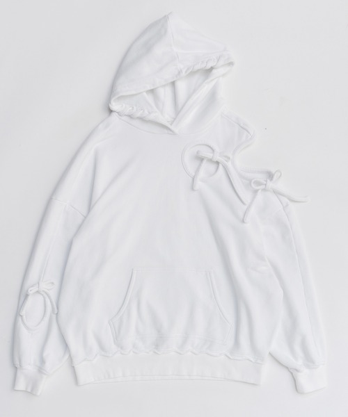 MAISON SPECIAL(メゾンスペシャル)の「Haulover Hoodie/ホールオーバーフーディ(パーカー・レディース・ホワイト/イエロー/ブラック・FREE)」の13枚目の写真