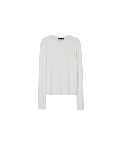LAP(ラップ)の「ラウンドベーシック長袖Tシャツ AR4CTA60(Tシャツ/カットソー・レディース・ブラック/アイボリー・FREE)」の2枚目の写真