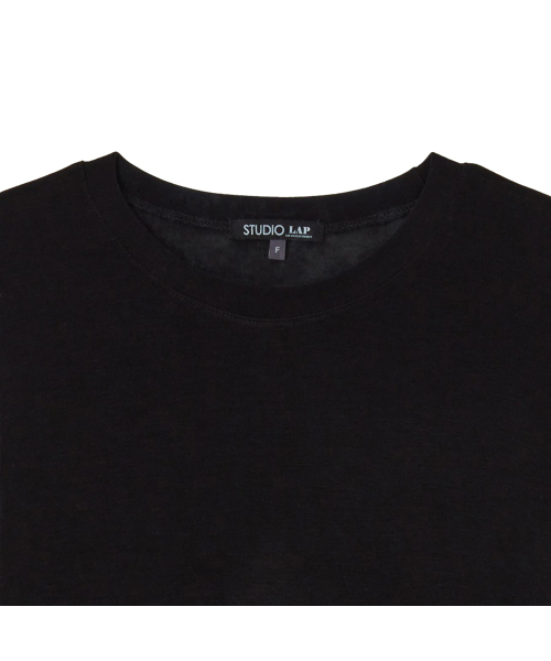 LAP(ラップ)の「ラウンドベーシック長袖Tシャツ AR4CTA60(Tシャツ/カットソー・レディース・ブラック/アイボリー・FREE)」の4枚目の写真