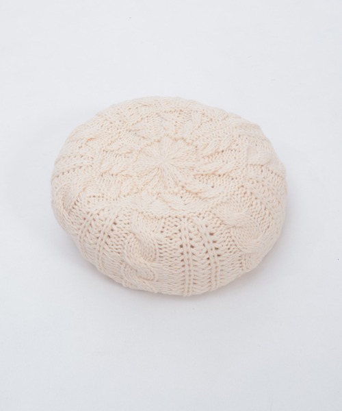 axes femme（アクシーズファム）の「コサージュ付きニットベレー（ハンチング/ベレー帽・レディース・ブラック/キナリ・FREE）」の10枚目の写真