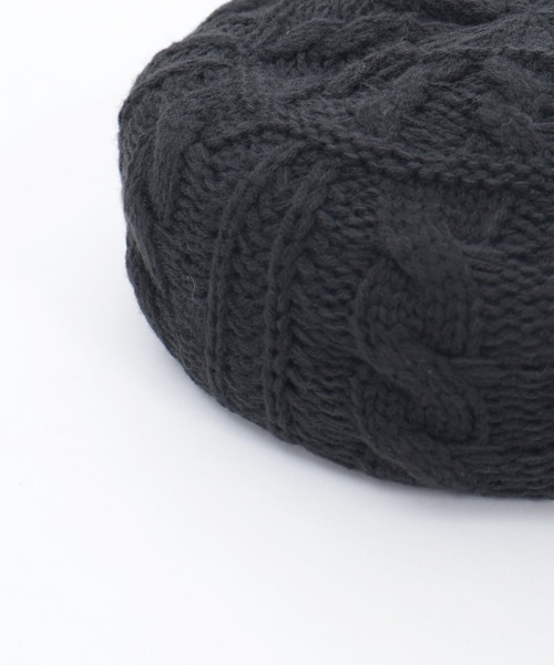 axes femme（アクシーズファム）の「コサージュ付きニットベレー（ハンチング/ベレー帽・レディース・ブラック/キナリ・FREE）」の16枚目の写真