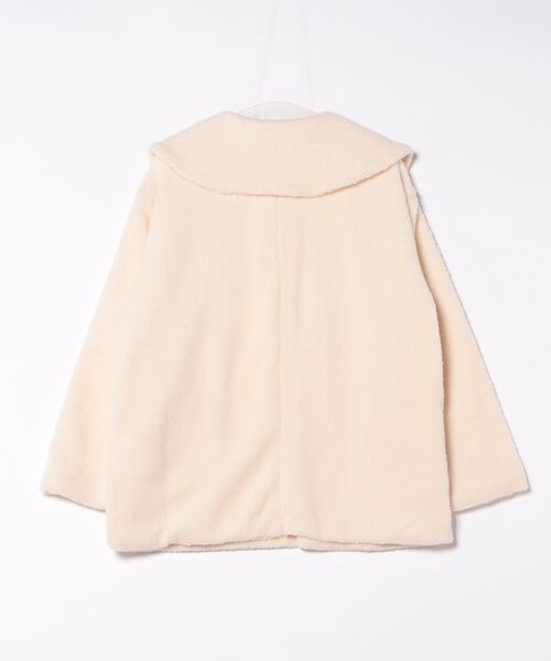 Mela(メラ)の「ビッグカラーハーフジップボアトップス(その他トップス・レディース・ベージュ/オフホワイト/ブラック・FREE)」の15枚目の写真