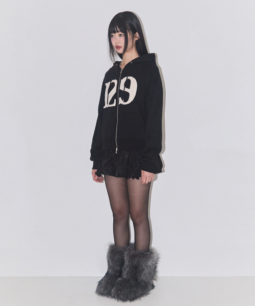 129 Logo Patch Hooded Zip-Up（パーカー）｜ILLIGO（イリゴ）の