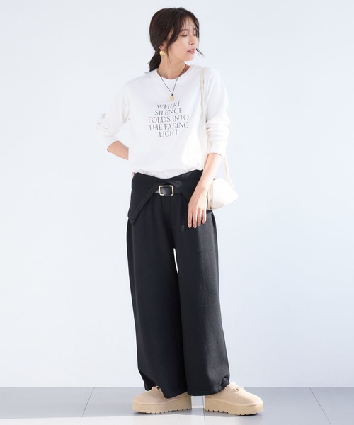 BARNYARDSTORM(バンヤードストーム)の「BARNYARDSTORM / サロペライクニットパンツ / ハンドウォッシャブル(その他パンツ・レディース・グレー/ブラック・FREE)」の14枚目の写真