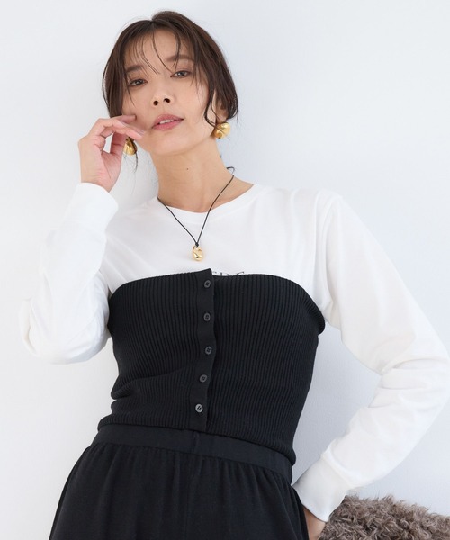 BARNYARDSTORM(バンヤードストーム)の「BARNYARDSTORM / サロペライクニットパンツ / ハンドウォッシャブル(その他パンツ・レディース・グレー/ブラック・FREE)」の18枚目の写真