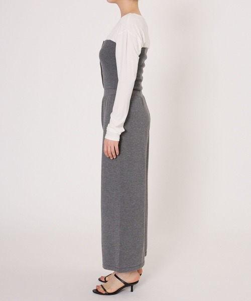 BARNYARDSTORM(バンヤードストーム)の「BARNYARDSTORM / サロペライクニットパンツ / ハンドウォッシャブル(その他パンツ・レディース・グレー/ブラック・FREE)」の20枚目の写真