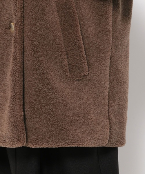 studio CLIP（スタディオクリップ）の「《ウタオ》ボアショートコート（ステンカラーコート・レディース・モカ/ベージュ・FREE）」の19枚目の写真