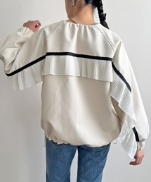 LHELBIE（レルビエ）の「バックプリーツ合皮ブルゾン（ブルゾン）」