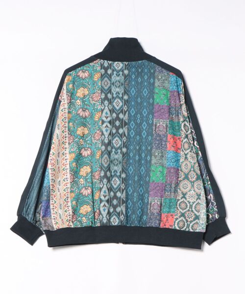 チチカカ（チチカカ）の「ファブリックプリント＆ブラックジャケット（ブルゾン・レディース・ブルー/ブラック/ベージュ・FREE）」の10枚目の写真