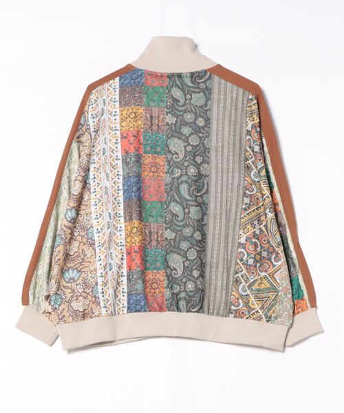 チチカカ（チチカカ）の「ファブリックプリント＆ブラックジャケット（ブルゾン・レディース・ブルー/ブラック/ベージュ・FREE）」の11枚目の写真