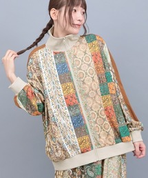 チチカカ | ファブリックプリント＆ブラックジャケット(ブルゾン)