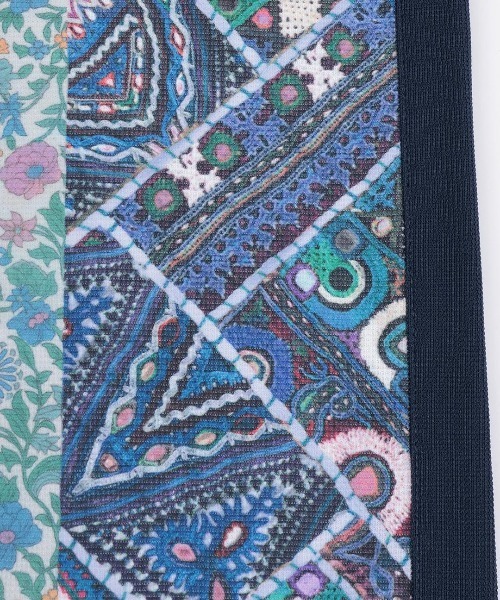 チチカカ（チチカカ）の「ファブリックプリント＆ブラックジャケット（ブルゾン・レディース・ブルー/ブラック/ベージュ・FREE）」の14枚目の写真