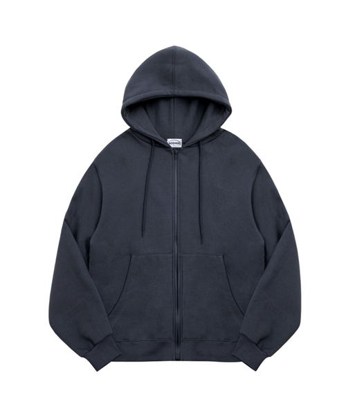 ACOVER(オコボ)の「オーバーサイズフードジップアップ 4カラー(パーカー・レディース・チャコールグレー/ブラック/グレー/クリーム/チャコール/ブラック系その他2/グレー系その他2/アイボリー系・FREE)」の4枚目の写真