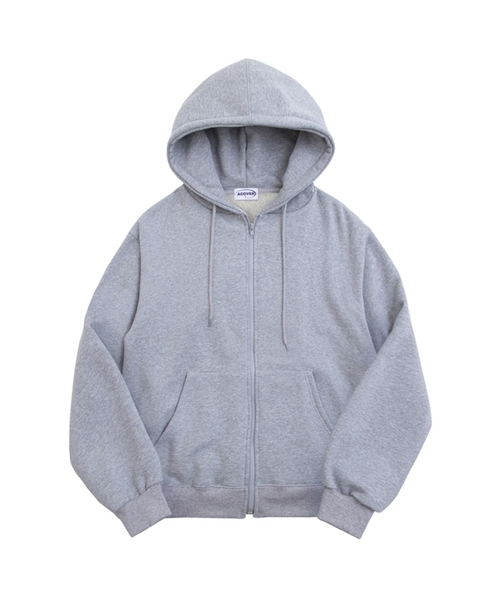 ACOVER(オコボ)の「オーバーサイズフードジップアップ 4カラー(パーカー・レディース・チャコールグレー/ブラック/グレー/クリーム/チャコール/ブラック系その他2/グレー系その他2/アイボリー系・FREE)」の1枚目の写真