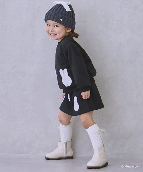 petit main（プティマイン）の「【miffy】お花刺しゅうスカパン（その他パンツ・キッズ・ライトピンク/ブラック/ブルー・90cm/80ｃｍ/110cm/120cm/130cm/100cm）」の5枚目の写真