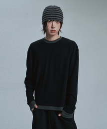 MOO（エムオーオー）の「ソフトレイヤードロングスリーブ - ブラック（Tシャツ/カットソー）」