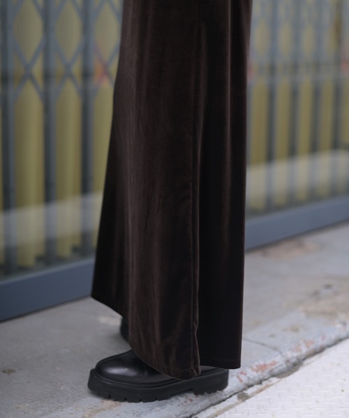 Marient（マリエント）の「ベロアロングSK（スカート・レディース・ダークブラウン/ブラック・FREE）」の5枚目の写真