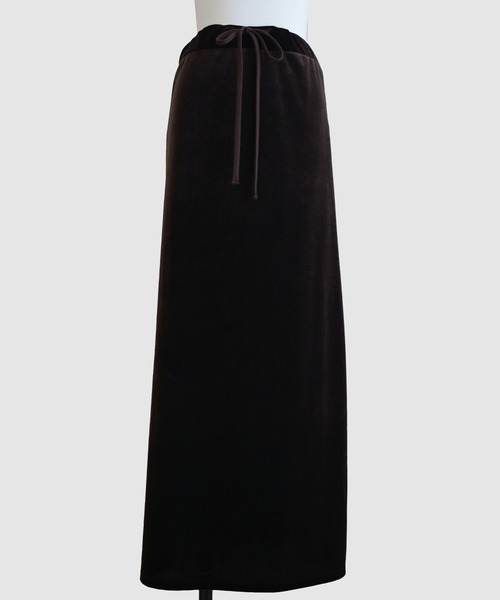 Marient（マリエント）の「ベロアロングSK（スカート・レディース・ダークブラウン/ブラック・FREE）」の7枚目の写真