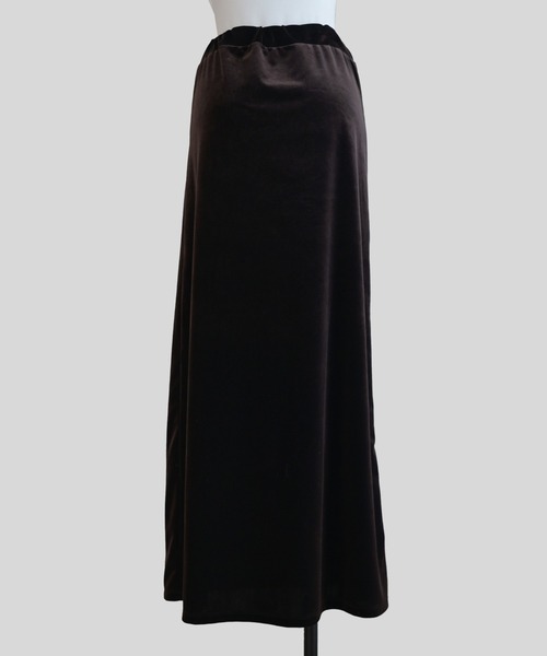 Marient（マリエント）の「ベロアロングSK（スカート・レディース・ダークブラウン/ブラック・FREE）」の9枚目の写真