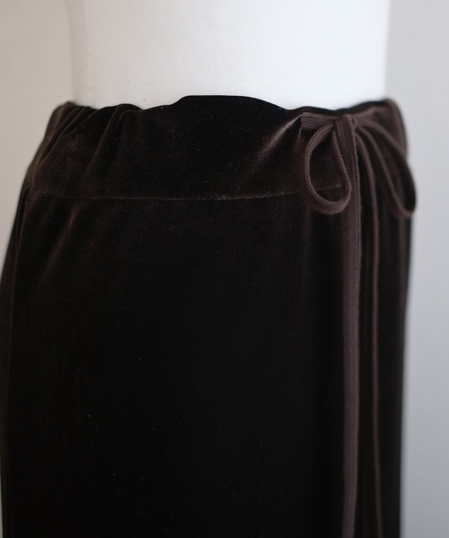 Marient（マリエント）の「ベロアロングSK（スカート・レディース・ダークブラウン/ブラック・FREE）」の10枚目の写真