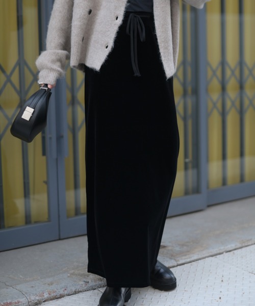 Marient（マリエント）の「ベロアロングSK（スカート・レディース・ダークブラウン/ブラック・FREE）」の11枚目の写真