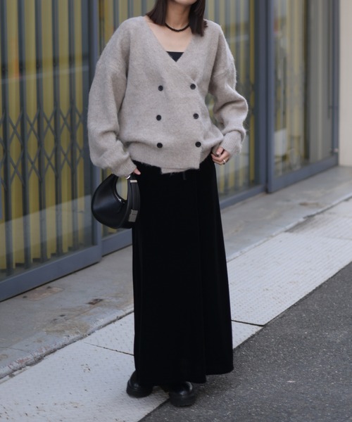 Marient（マリエント）の「ベロアロングSK（スカート・レディース・ダークブラウン/ブラック・FREE）」の14枚目の写真