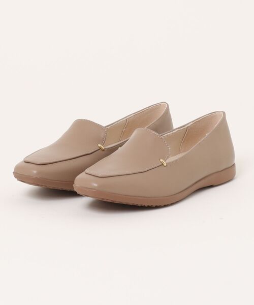 Shoes in Closet（シューズインクローゼット）の「【やわらか 軽い】スクエアトゥ シンプル フラット ローファー 3028（パンプス・レディース・ブラウン系9/ブラック・24.0cm/23.5cm/23.0cm/22.5cm/24.5cm/25.0cm/22.0cm）」の15枚目の写真