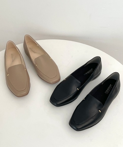 Shoes in Closet（シューズインクローゼット）の「【やわらか 軽い】スクエアトゥ シンプル フラット ローファー 3028（パンプス・レディース・ブラウン系9/ブラック・24.0cm/23.5cm/23.0cm/22.5cm/24.5cm/25.0cm/22.0cm）」の10枚目の写真
