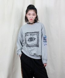 DEMARC（ドゥマーク）の「男女 スクエアグラフィック スウェット グレー（スウェット）」