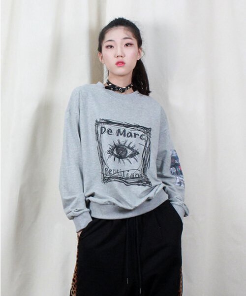 DEMARC(ドゥマーク)の「男女 スクエアグラフィック スウェット グレー(スウェット・メンズ・その他・MEDIUM/LARGE)」の7枚目の写真