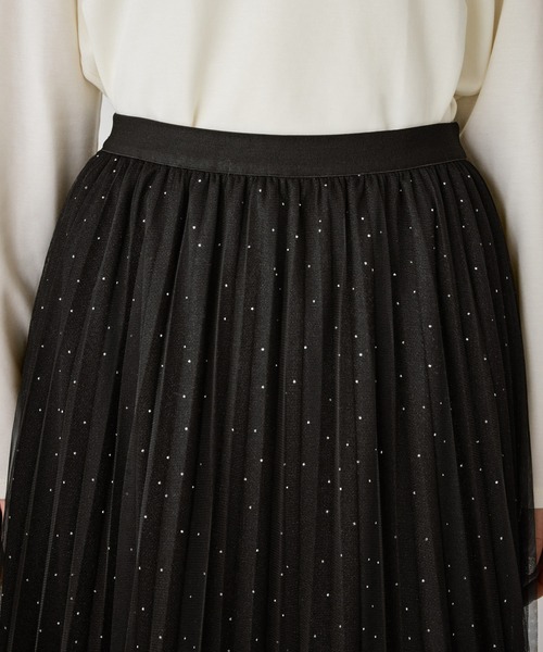 ROPE' PICNIC（ロペピクニック）の「キラキラチュールプリーツスカート/着丈が選べる（スカート・レディース・ブラック・TM/M）」の20枚目の写真