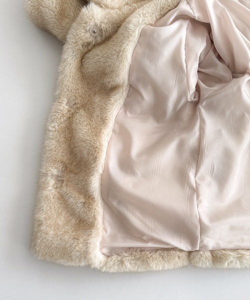 CANAL JEAN（キャナルジーン）の「diggity　フェイクファージャケット（その他アウター・レディース・ベージュ・ONE SIZE）」の11枚目の写真