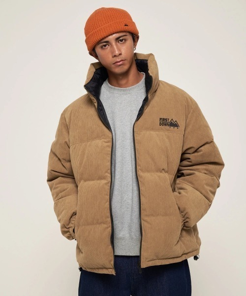 FIRST DOWN BUBBLE DOWN JKT CORDUROY（ファーストダウン バブルダウンジャケット コーデュロイ）